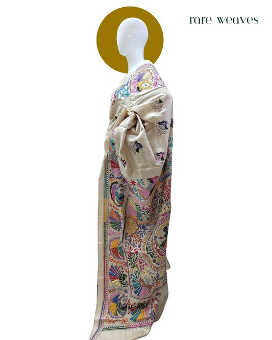 Gachi Tussar with Kantha