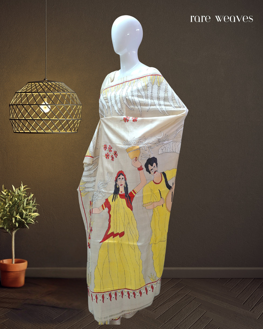 Kantha on Gachi Tussar Silk