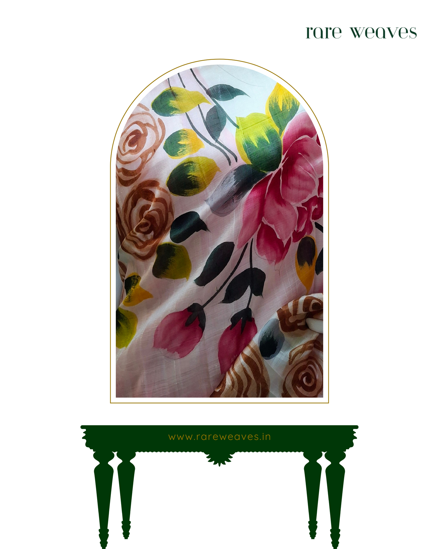 Handpainted Bishnupur Silk
