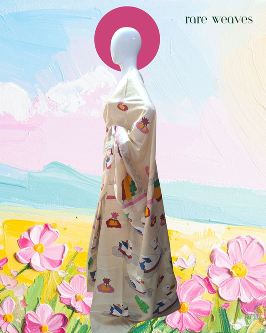 Kantha on Tussar Silk