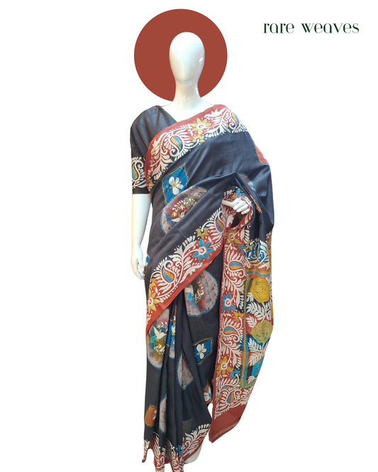 Kantha on Tussar Silk