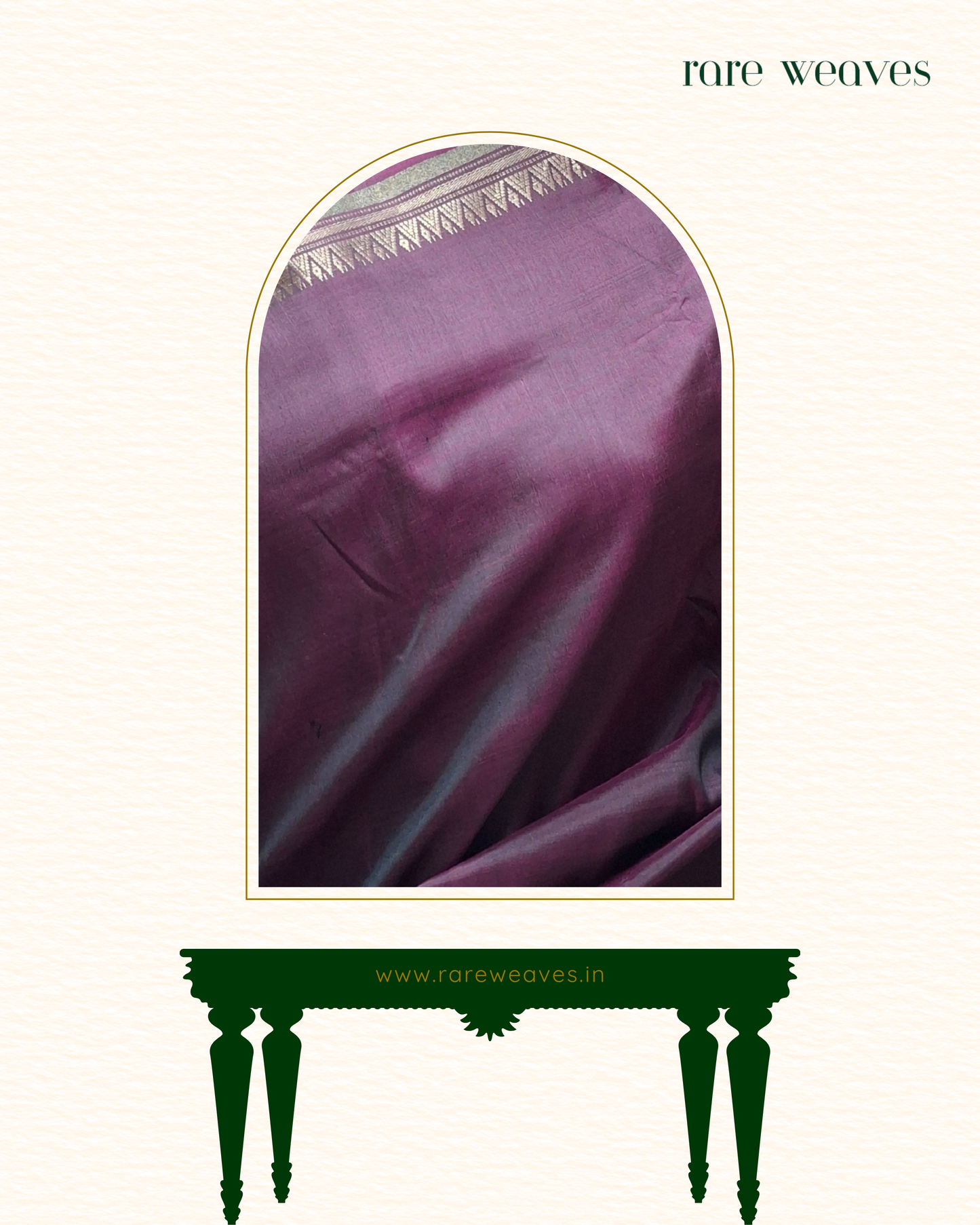 Handmade Bishnupur Katan Silk with Zari Border