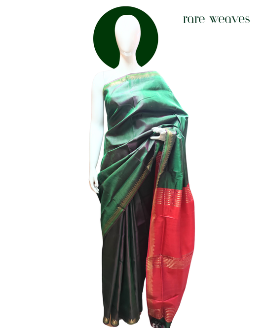 Dual tone Bishnupur Katan with Zari Border