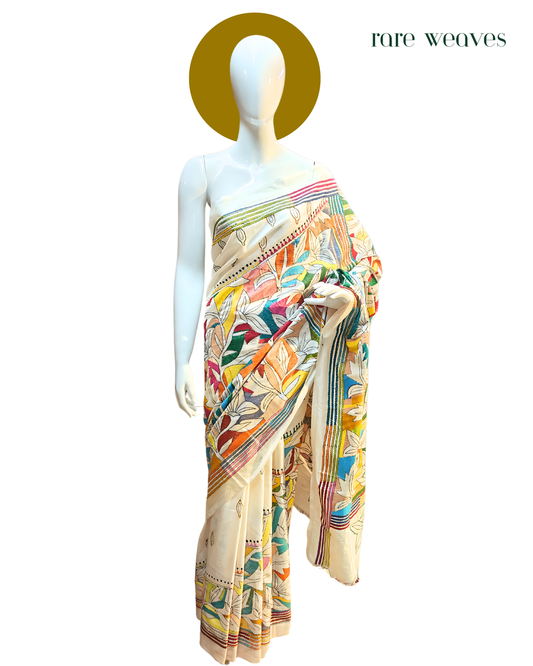 Blended Bangalore Silk with Reverse Kantha