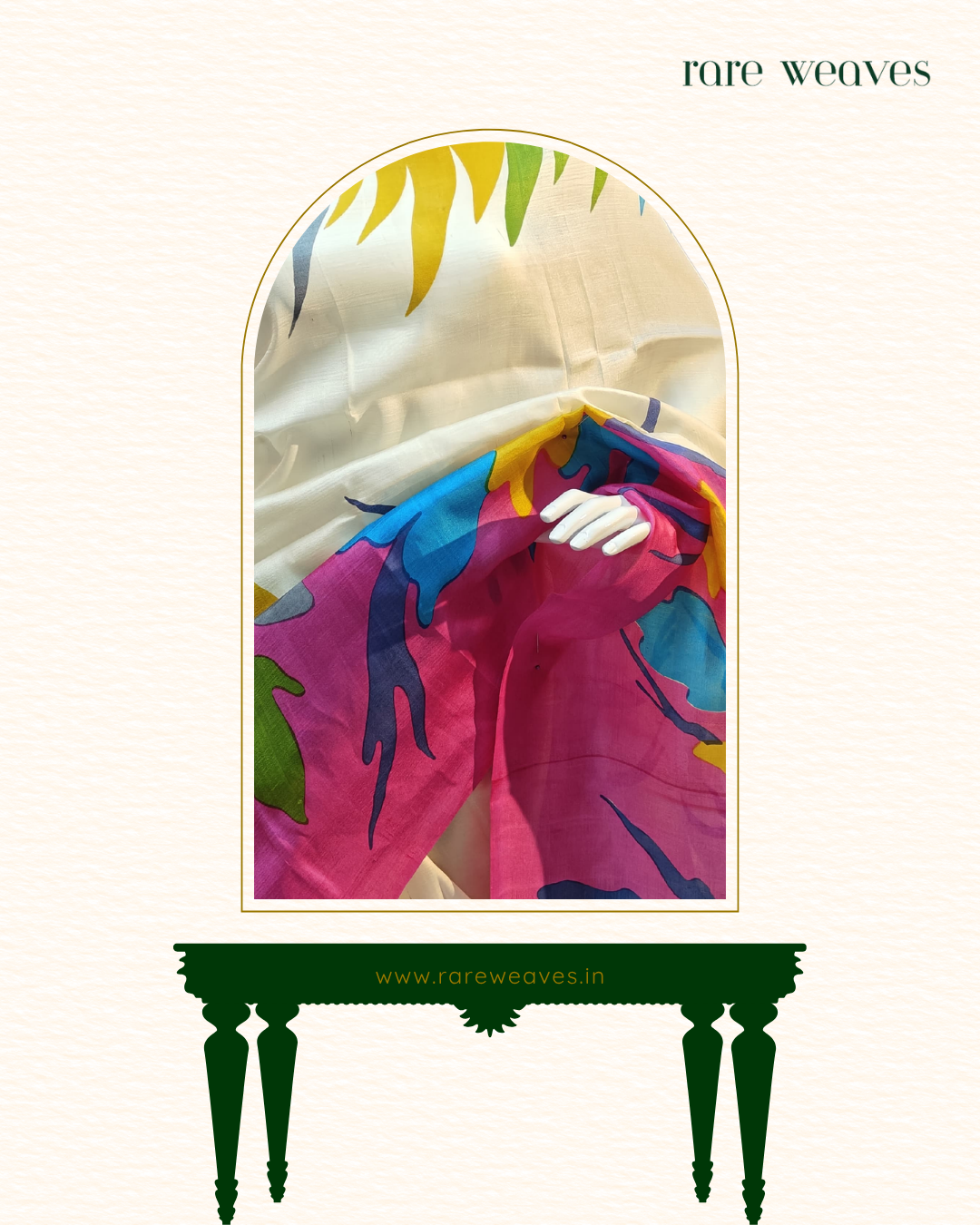 Handblock on Bishnupur Katan Silk