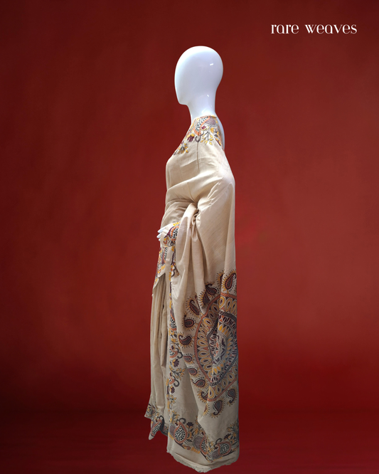 Kantha Embroidery on Pure Gachhi Tussar Silk