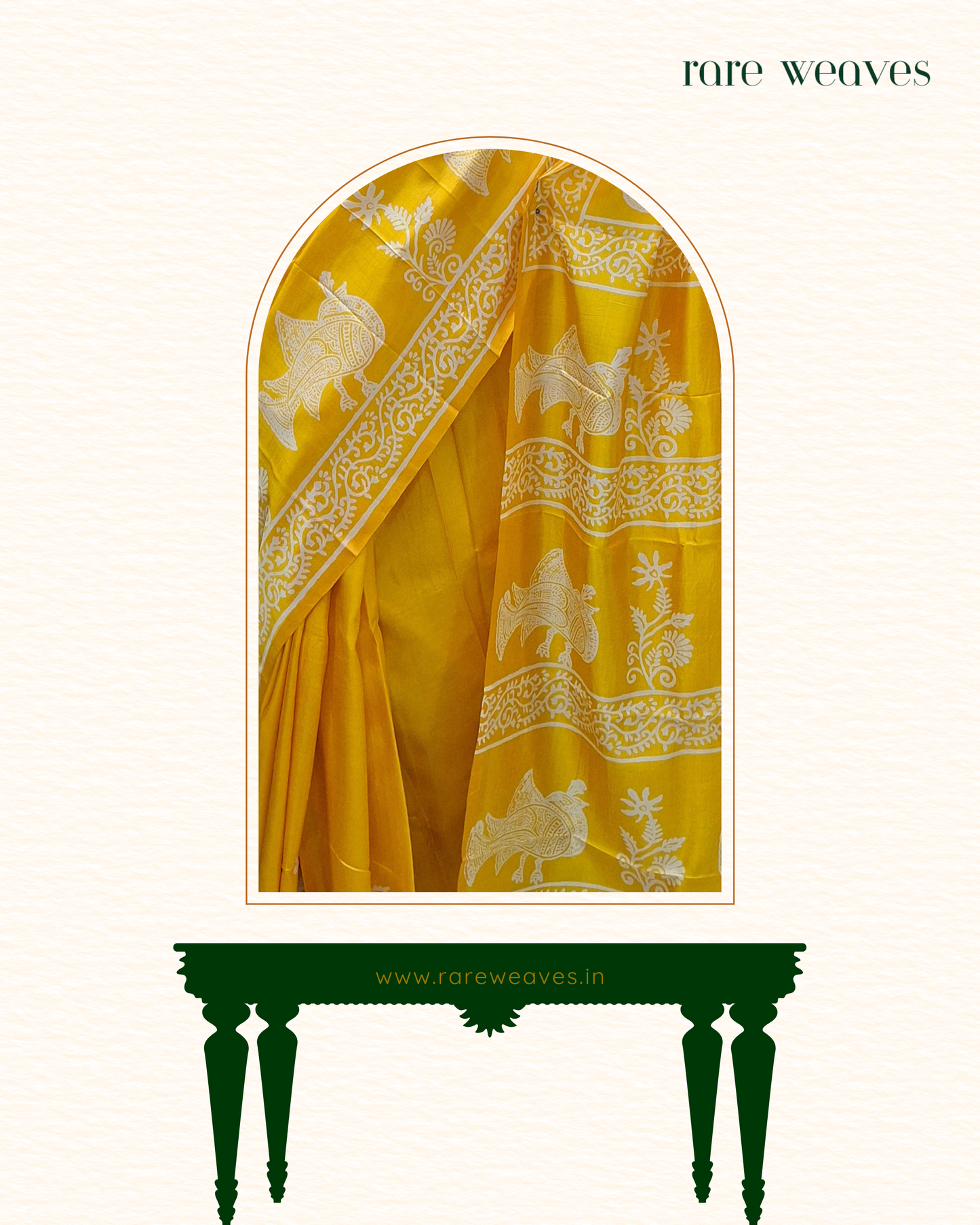 Handblock on Bishnupur Silk