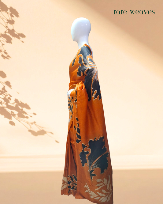 Handpainted Murshidabad Silk