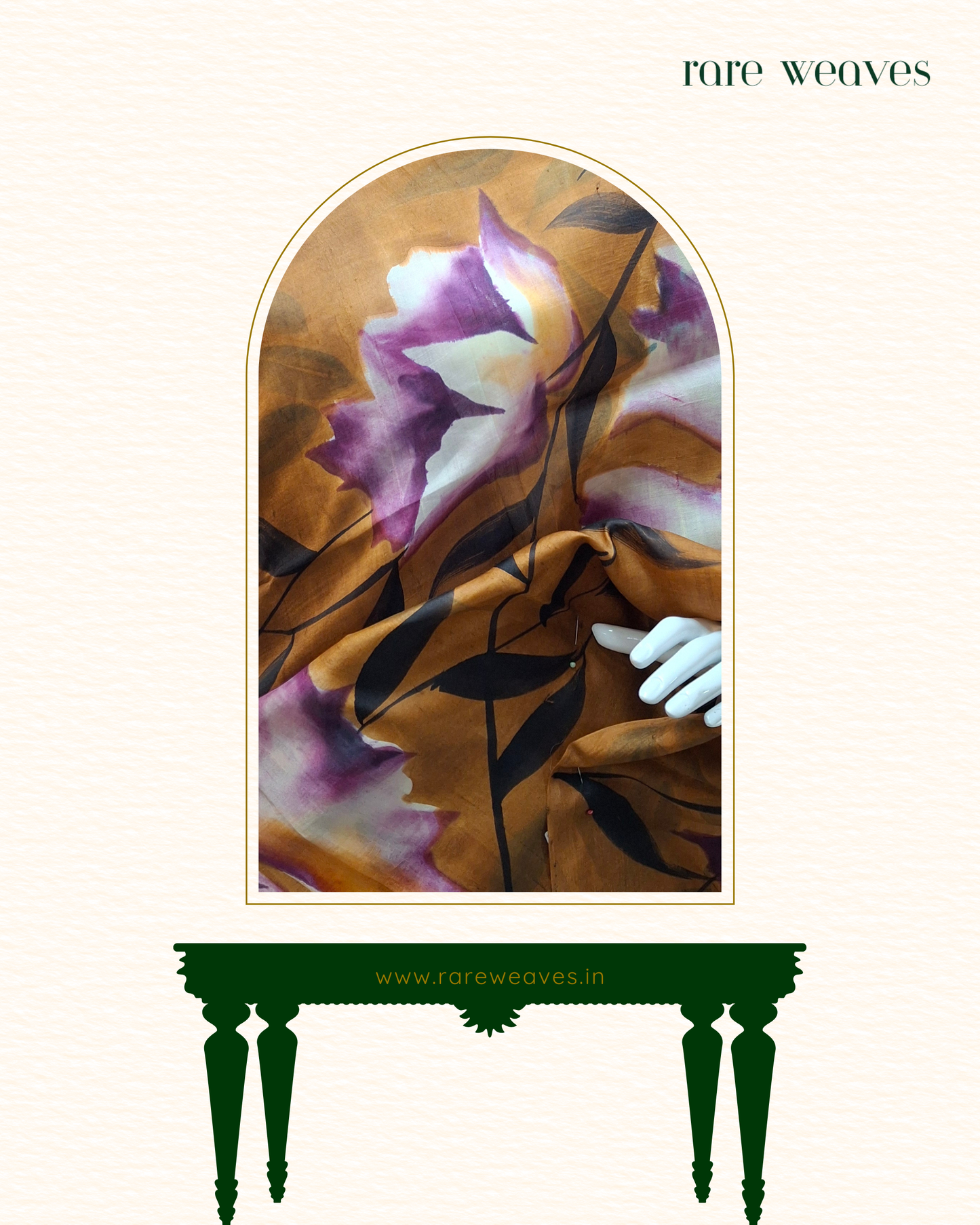 Handpainted Murshidabad Silk