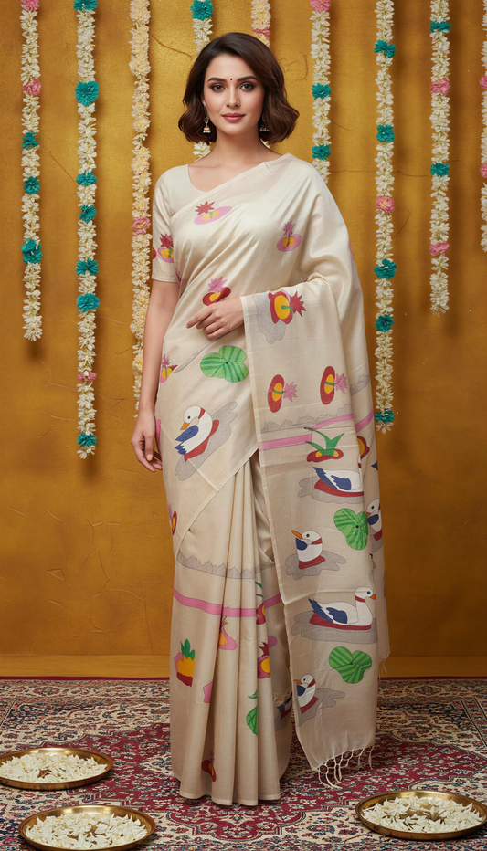 From Forest to Loom: The Legacy of Tussar Sarees