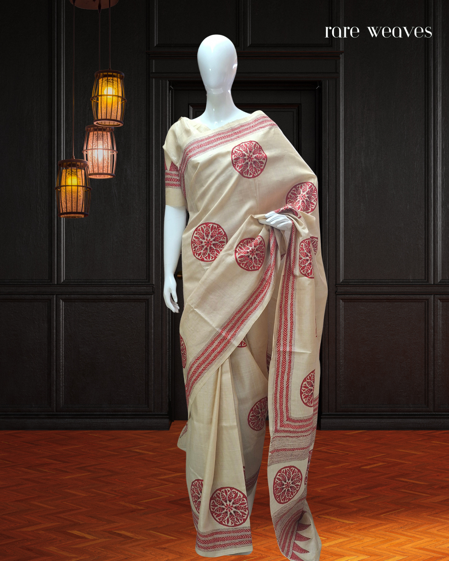 Kantha on Gachi Tussar Silk