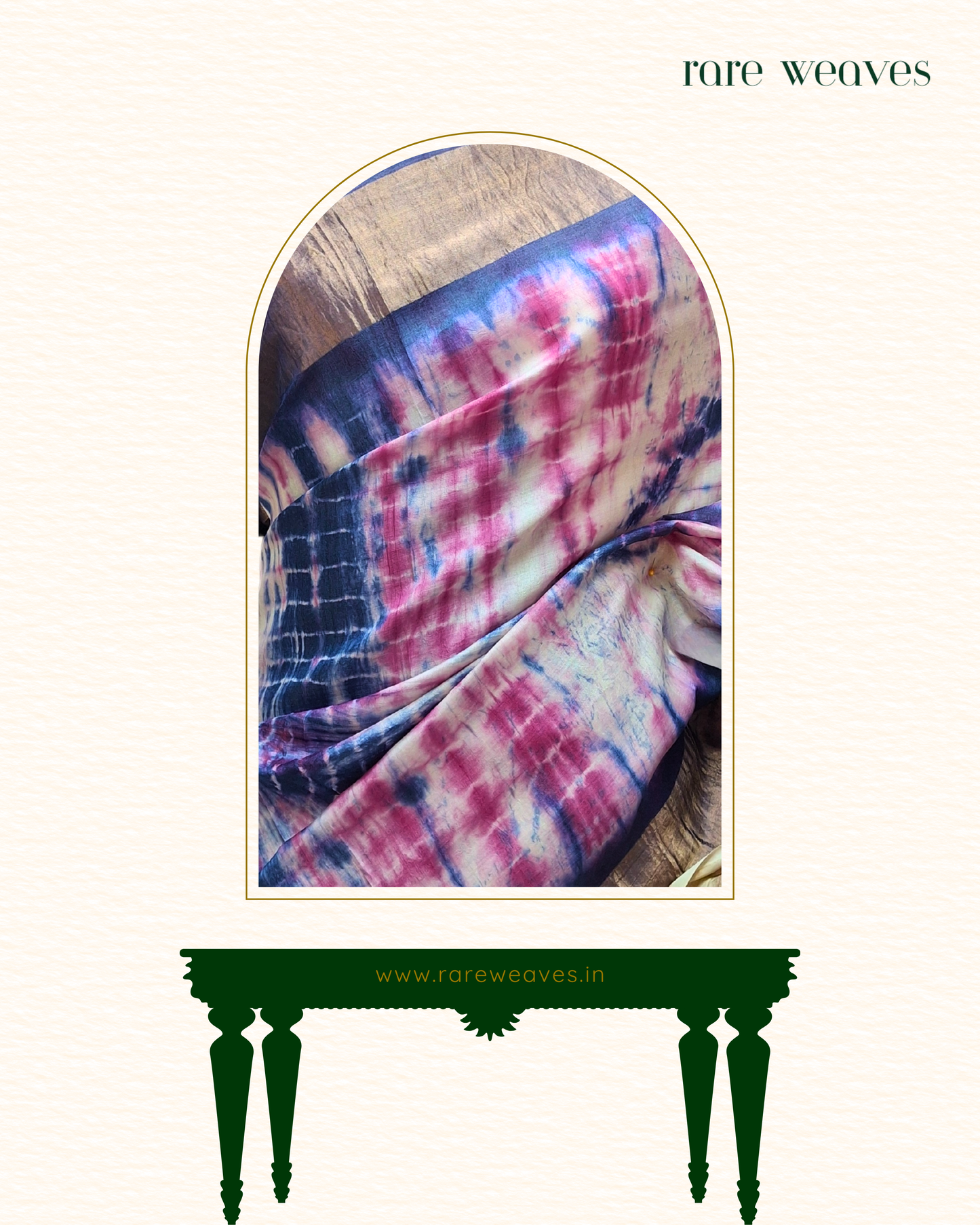 Zari Border Tussar Silk with Kantha and Sribhori