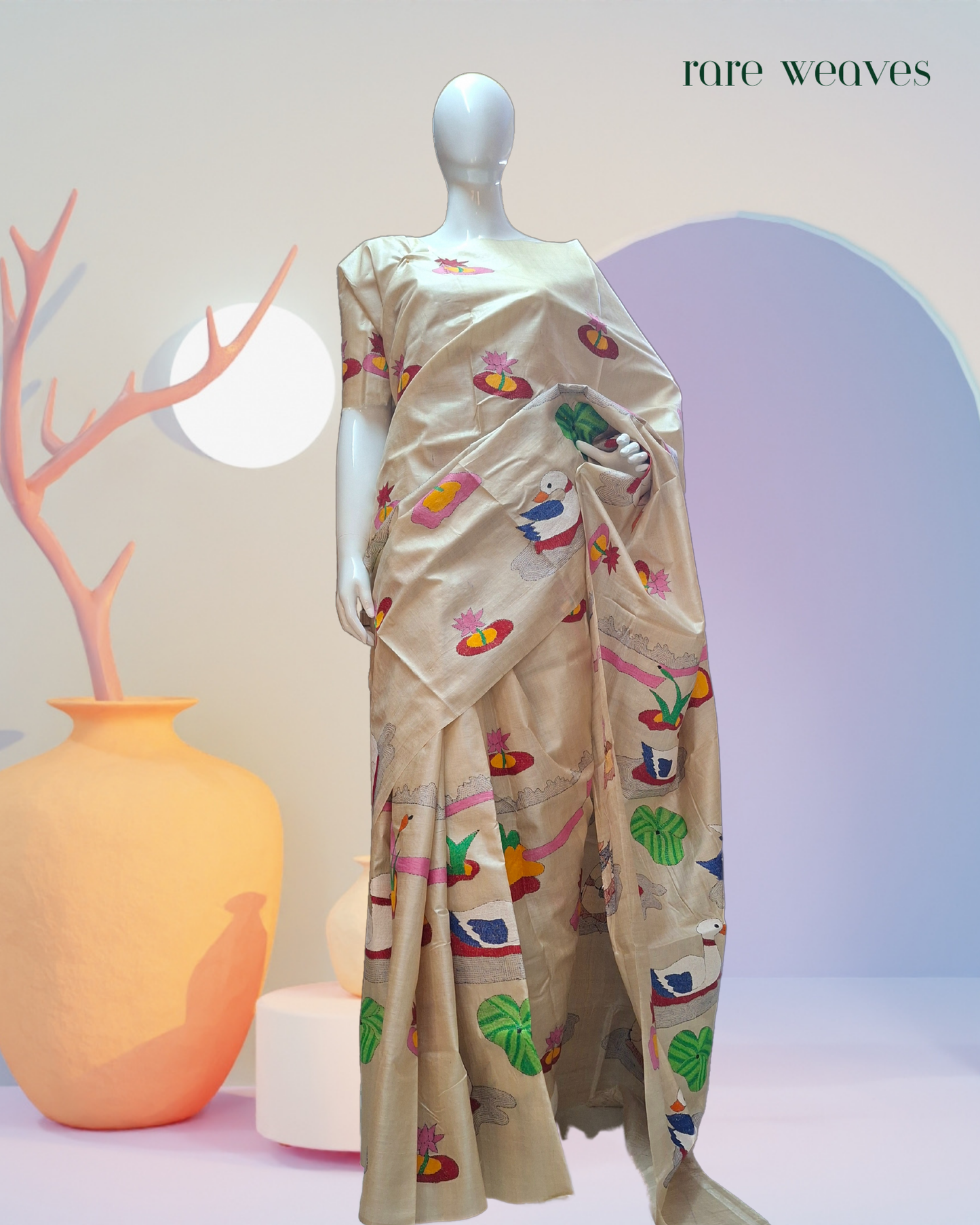 Kantha on Tussar Silk