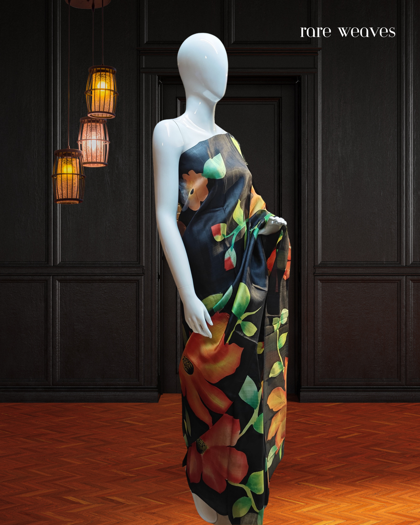 Handpainted Bisnhupur Katan Silk