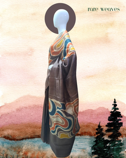 Hand Batik on Gachi Tussar Silk