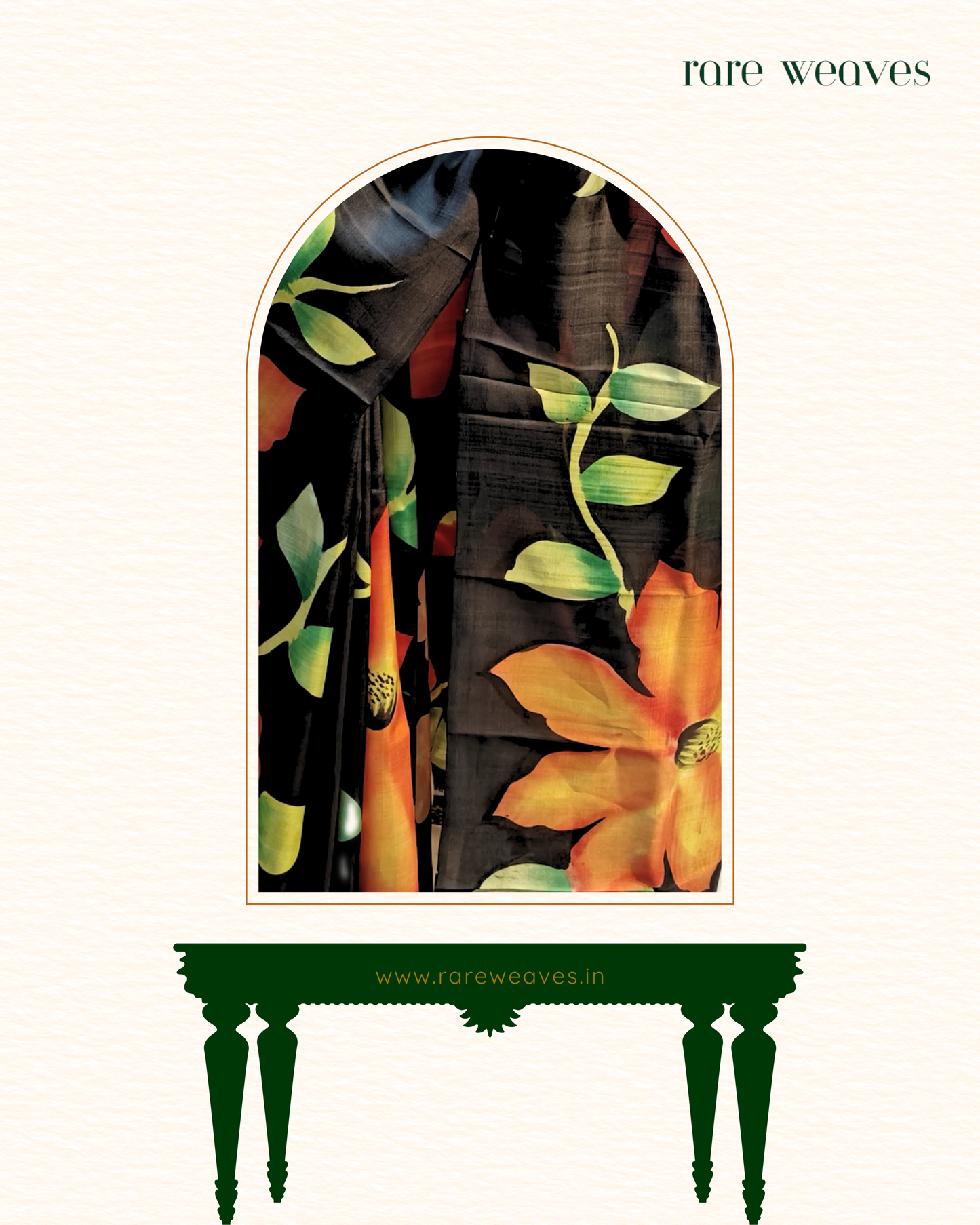 Handpainted Bisnhupur Katan Silk
