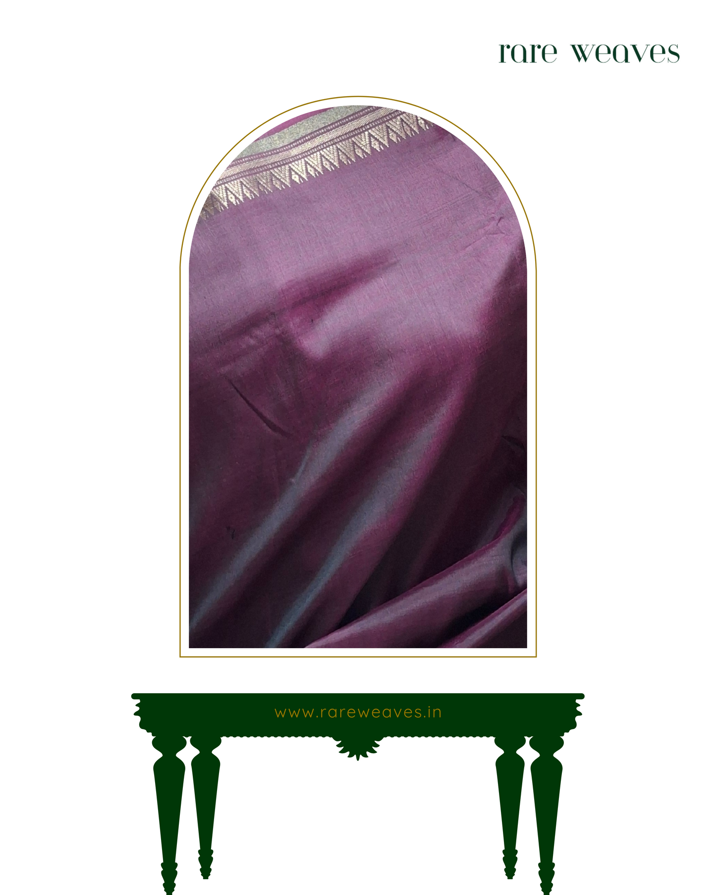 Handmade Bishnupur Katan Silk with Zari Border