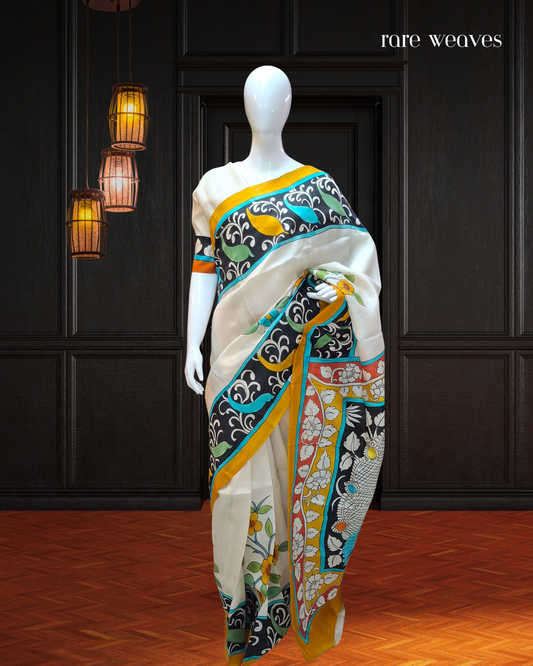 Handpainted Murshidabad Silk