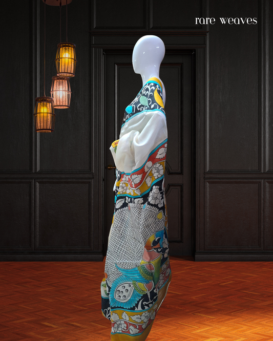 Handpainted Murshidabad Silk