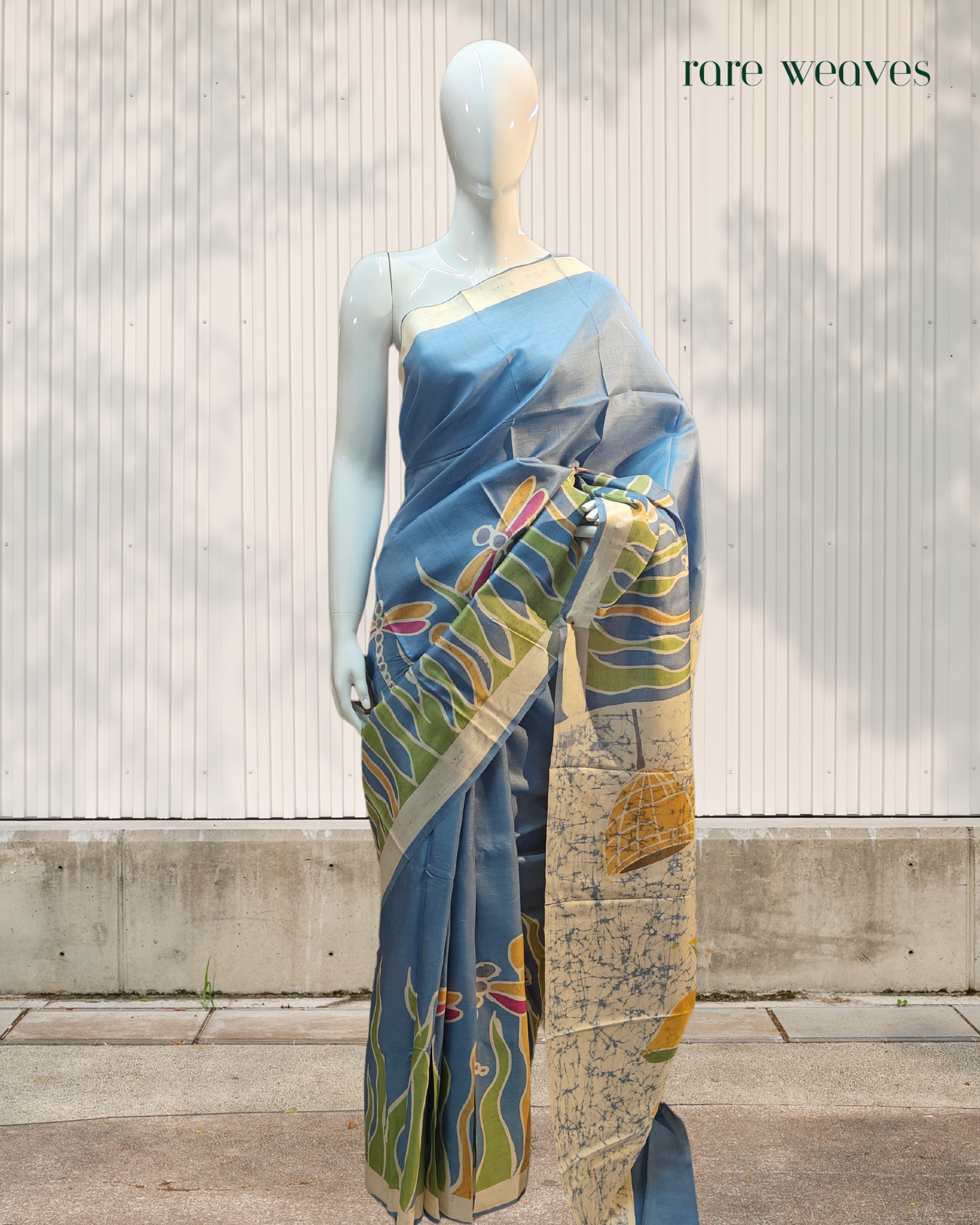 Batik on Bishnupur Katan Silk