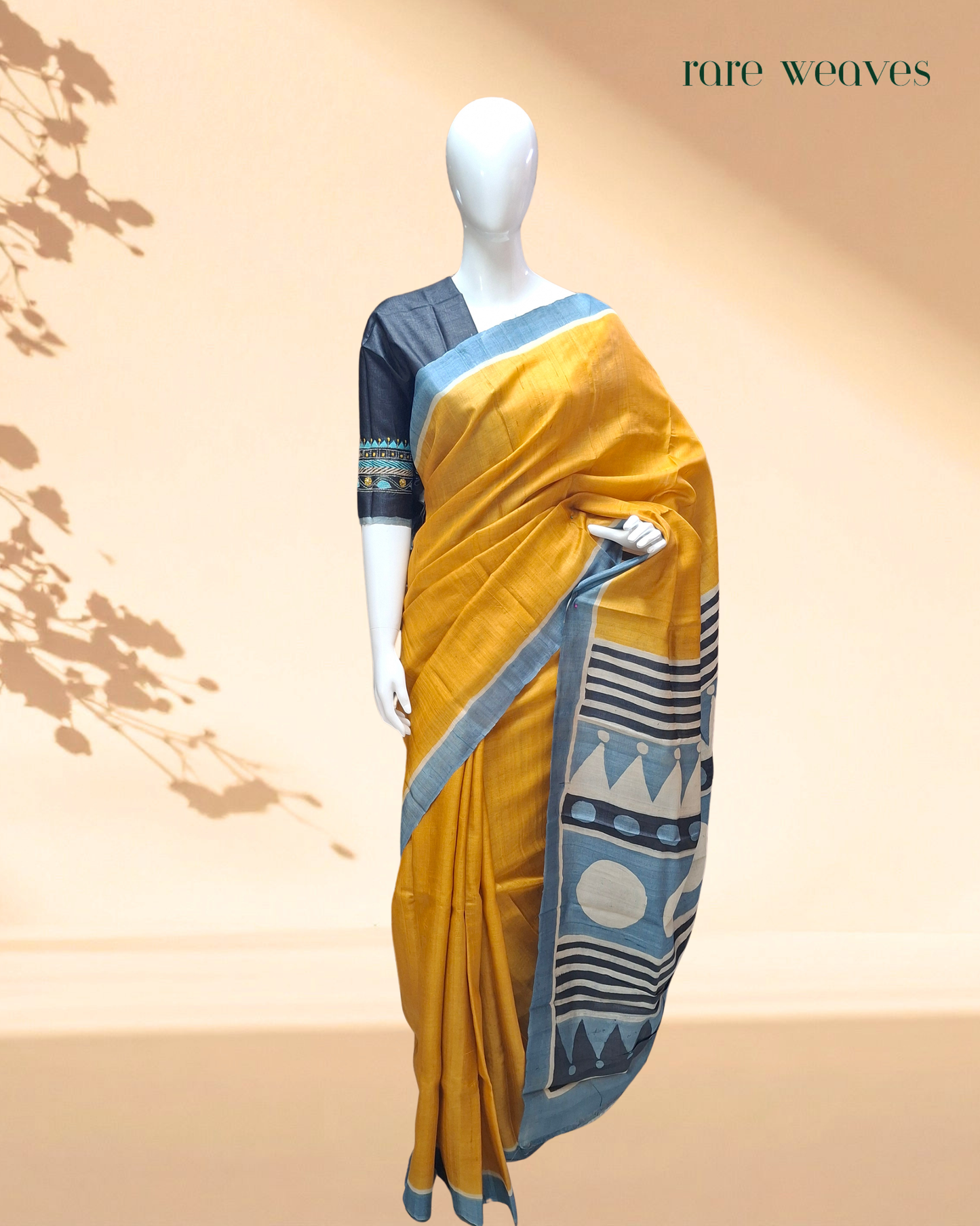 Hand Batik on Gachi Tussar Silk