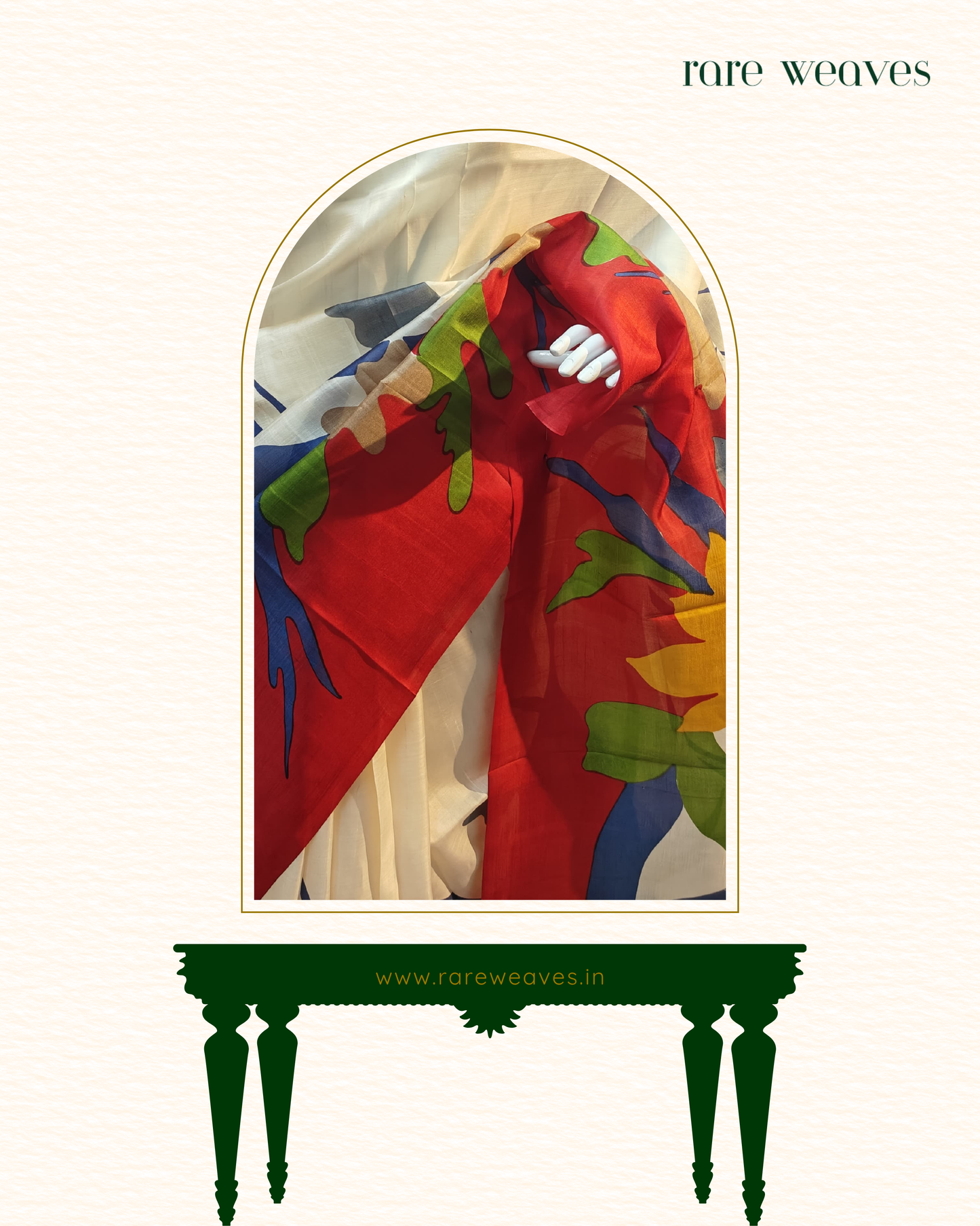 Handblock on Bishnupur Katan Silk