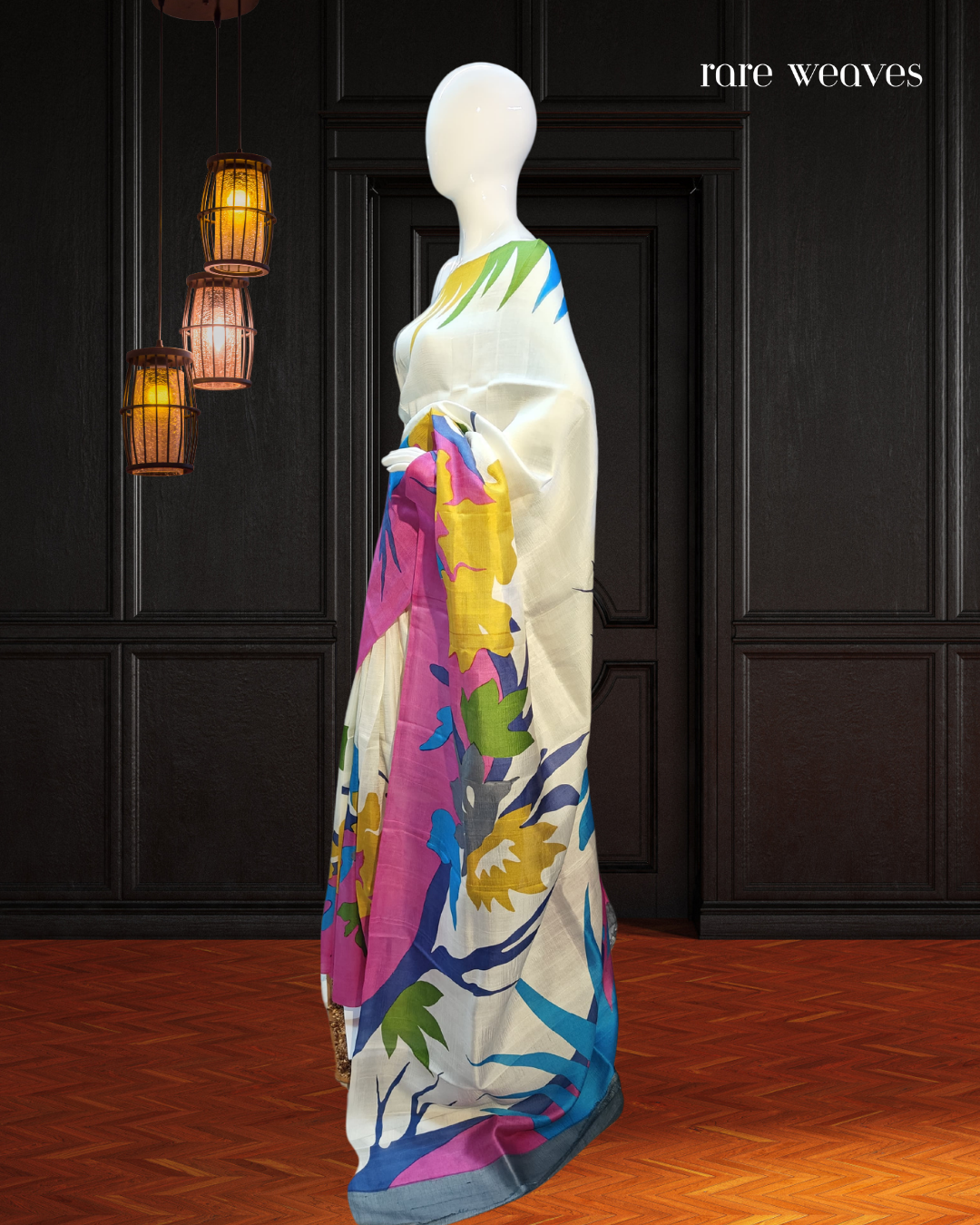Handblock on Bishnupur Katan Silk