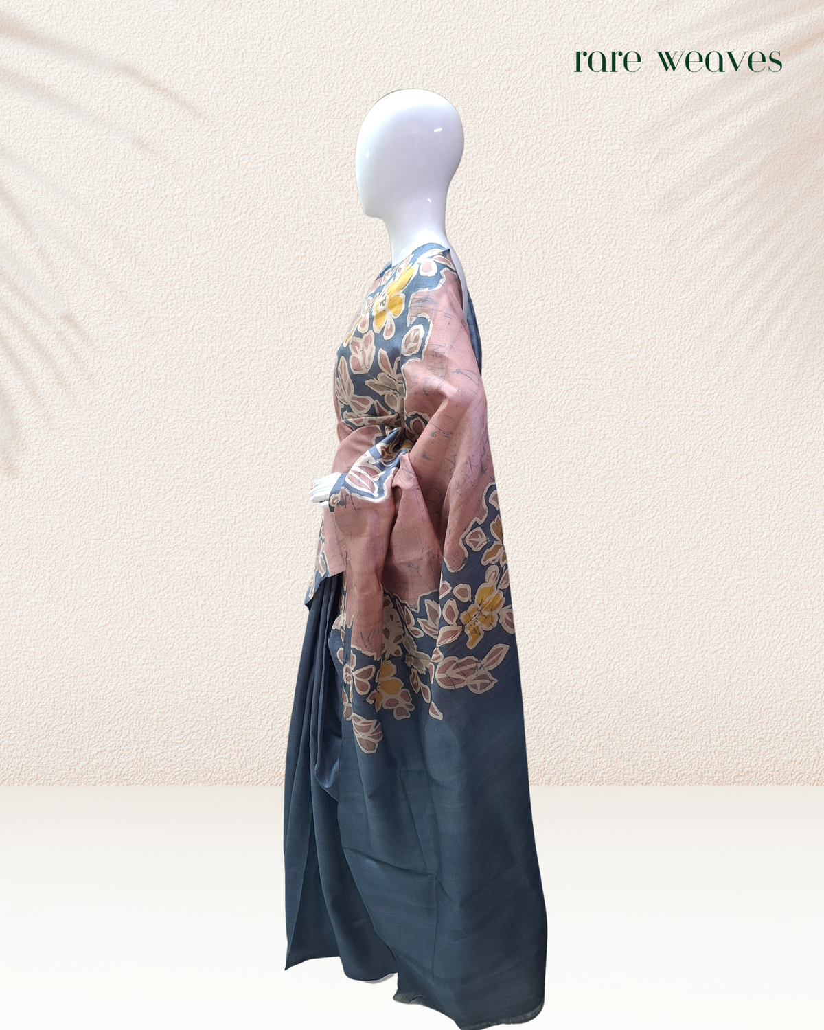 Hand Batik on Pure Tussar Silk