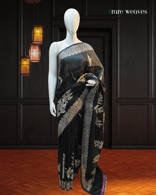 Handblock on Bishnupur Silk