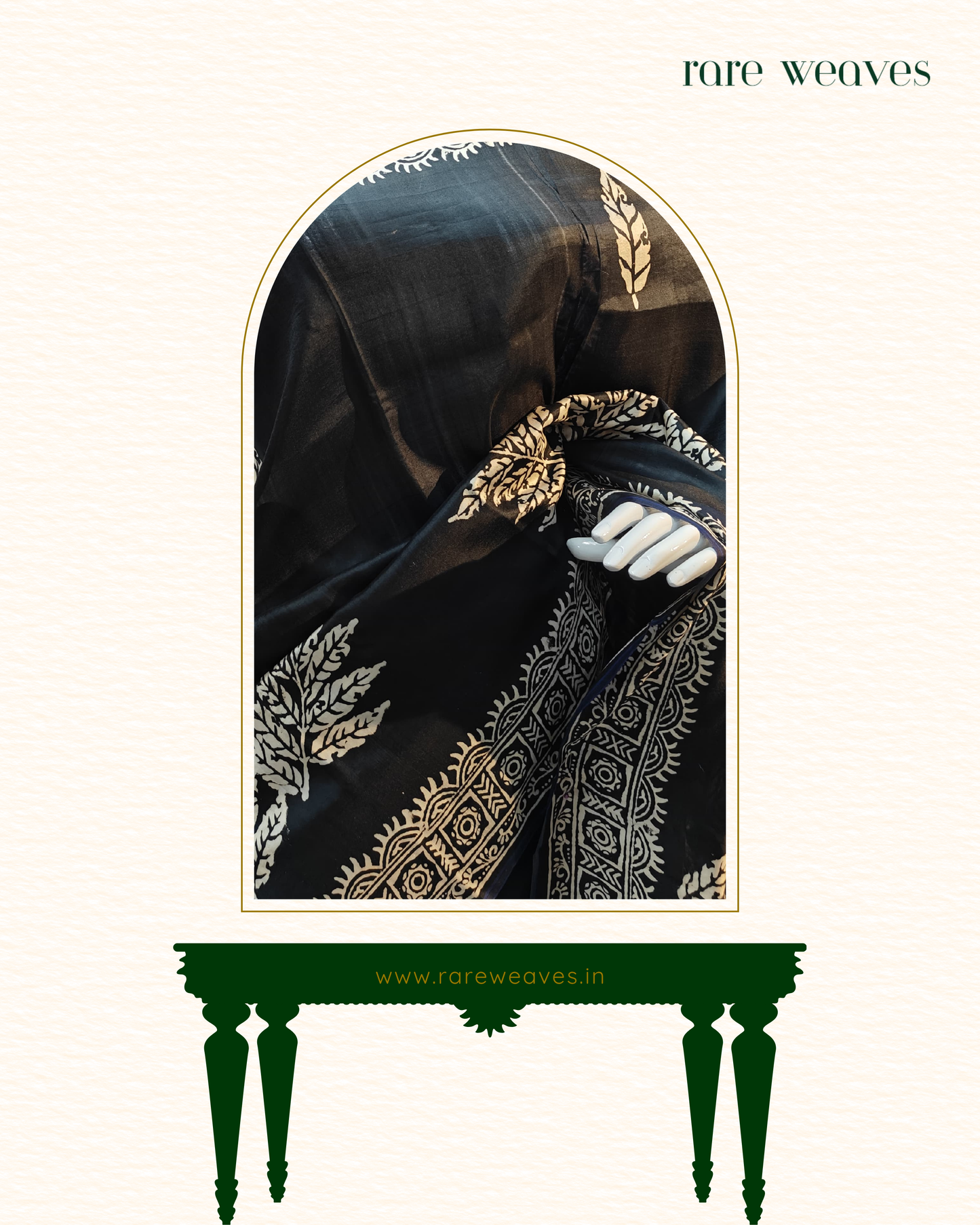 Handblock on Bishnupur Silk