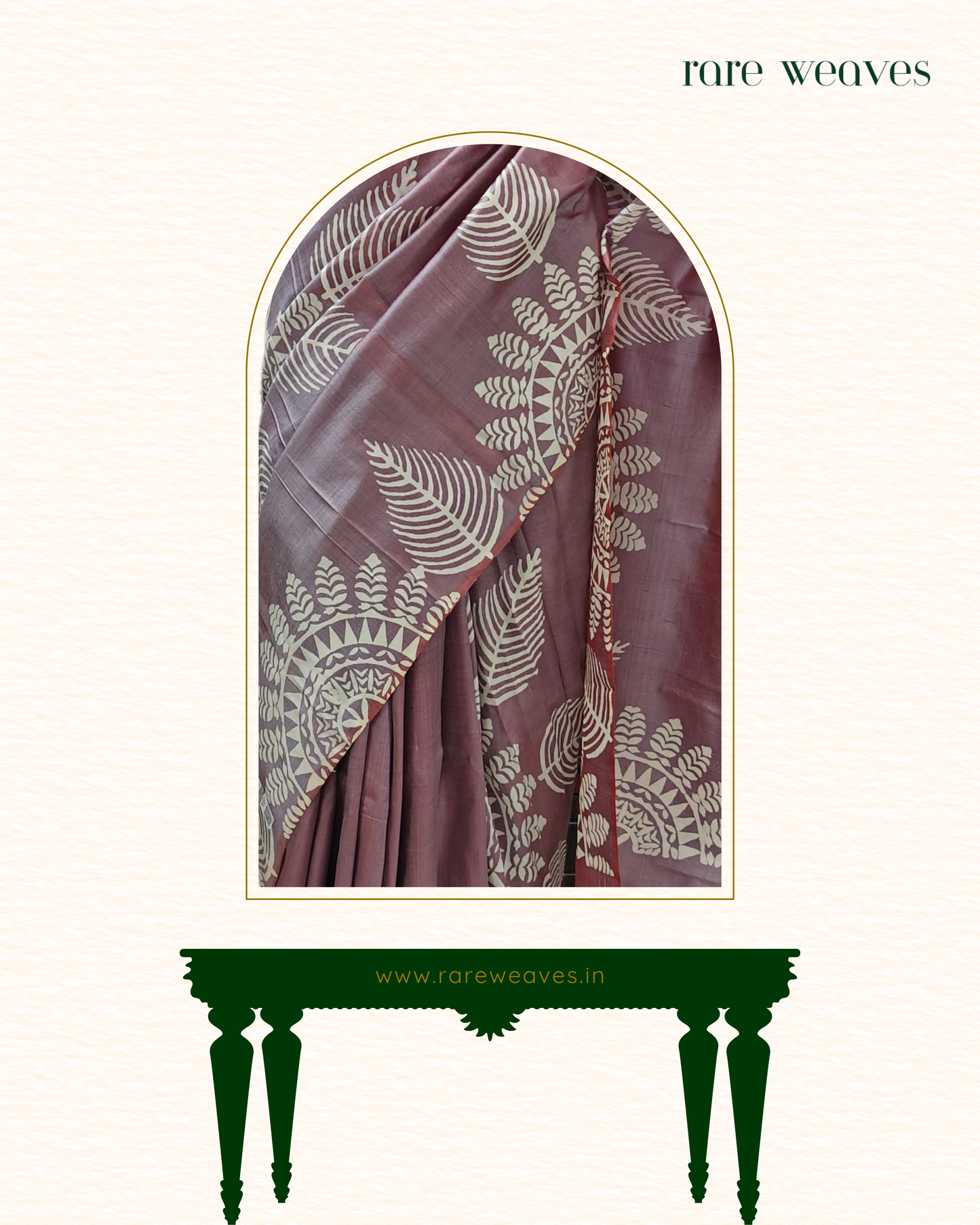 Bishnupur Silk with Hand Block
