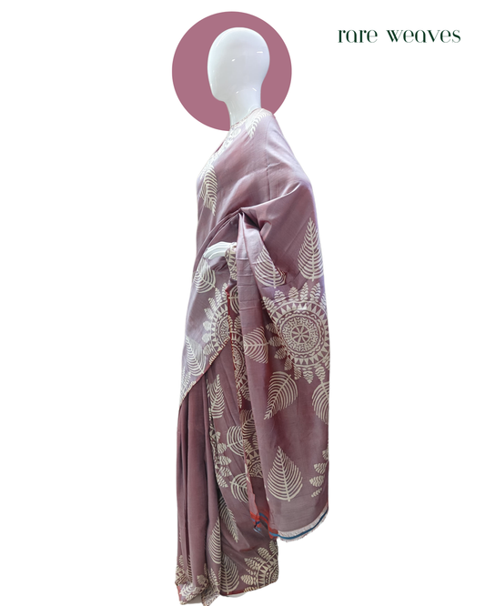Bishnupur Silk with Hand Block