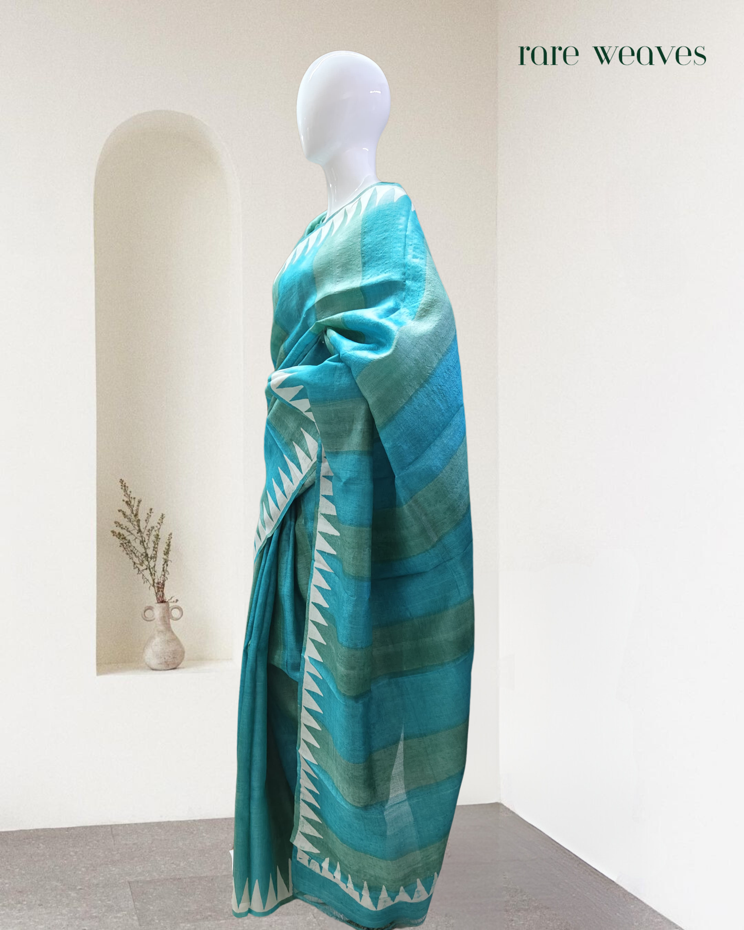 Handpainted Gachi Tussar Silk