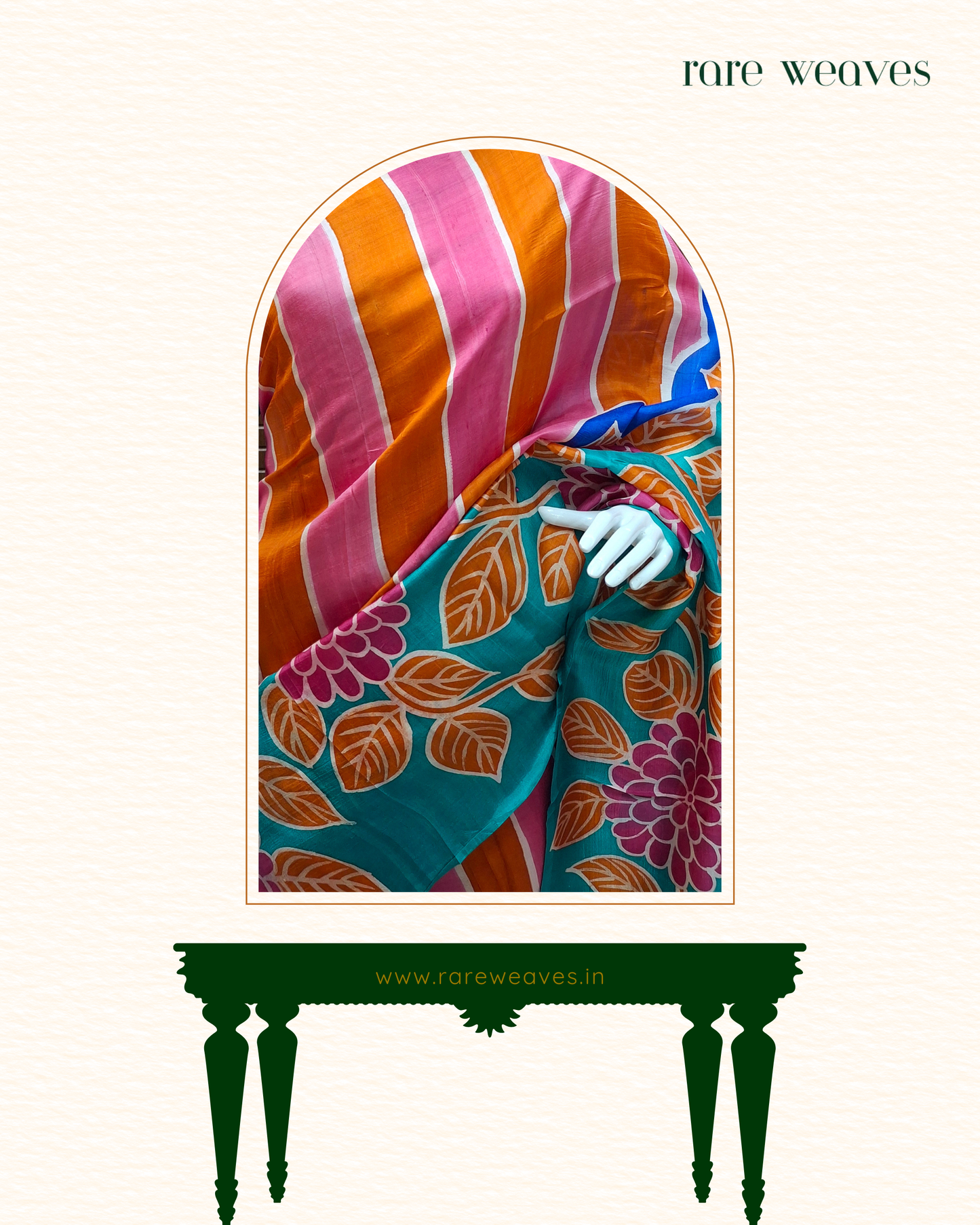 Handpainted Murshidabad Silk