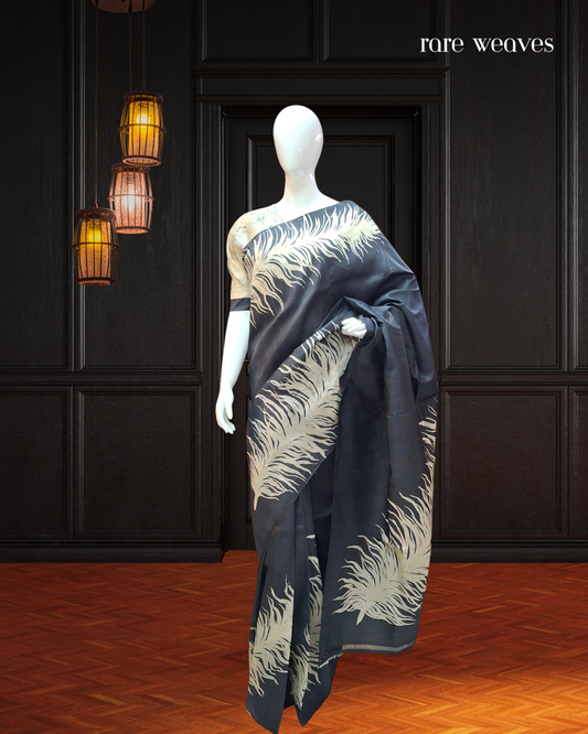 Hand Batik on Bishnupur Katan Silk